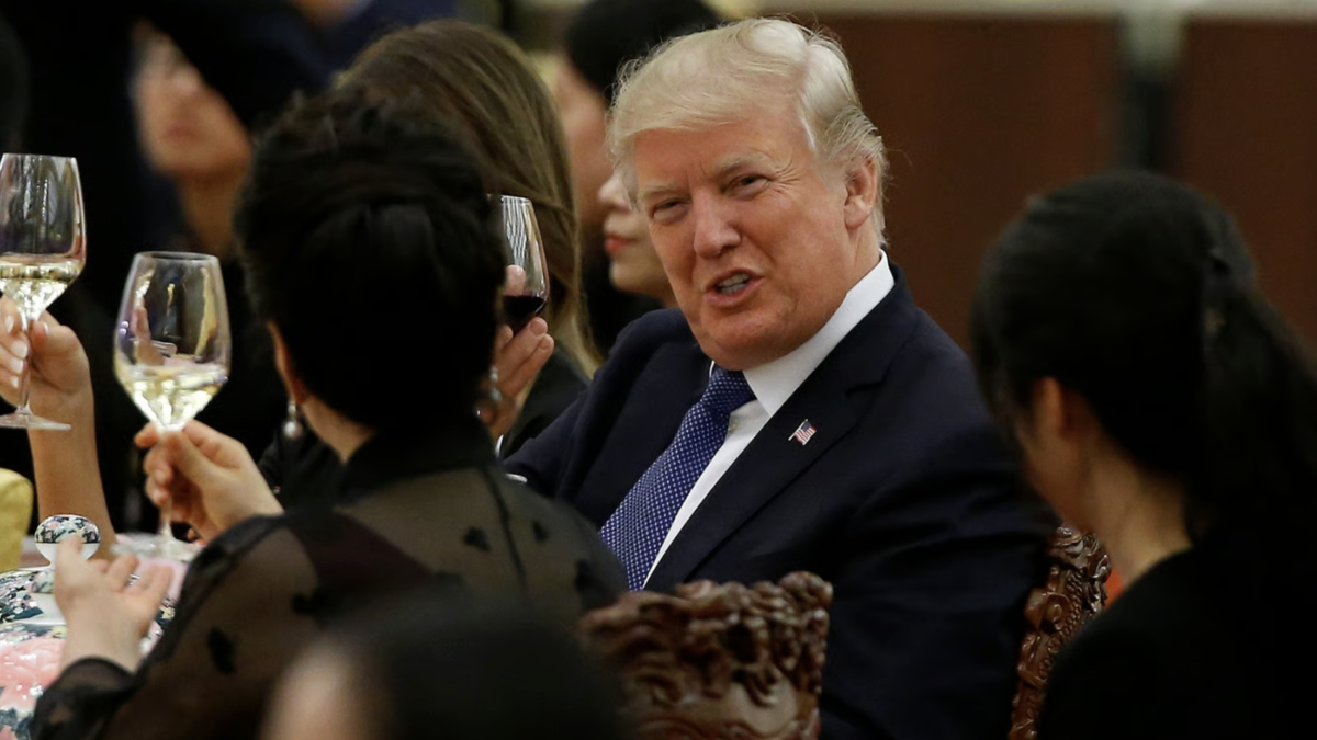 TRUMP Pumped 9% on Dinner News but Gave It All Back
