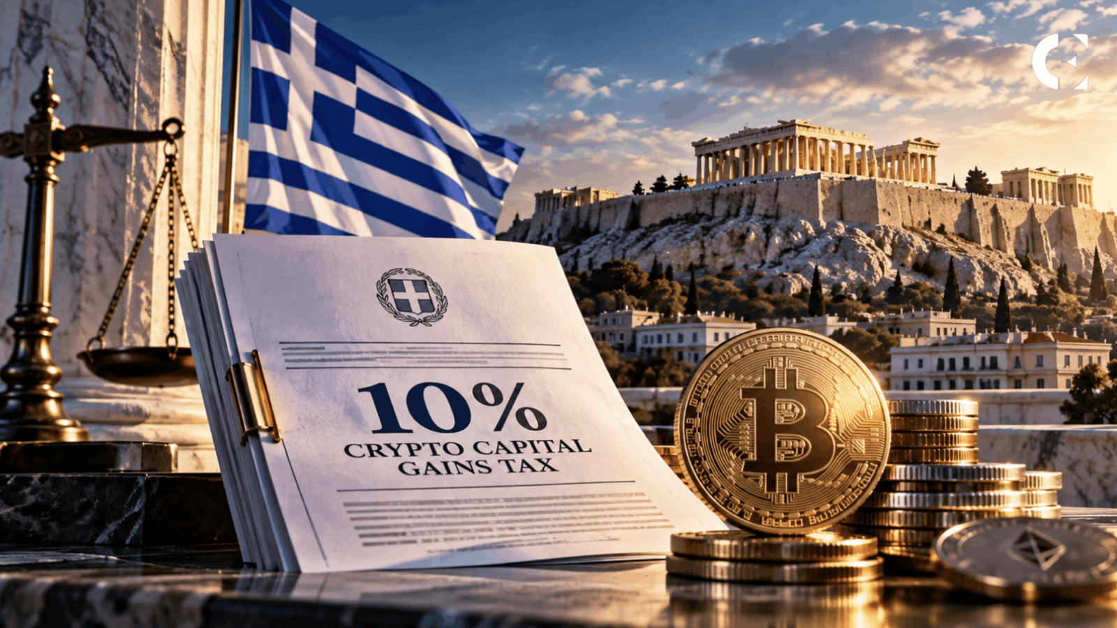 Greece Lowers Its Planned Crypto Tax to 10%, With €500 Exempt