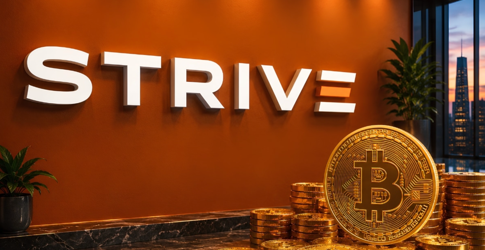 Strive Buys 4,045 BTC, 15 Times More Than Strategy Last Week