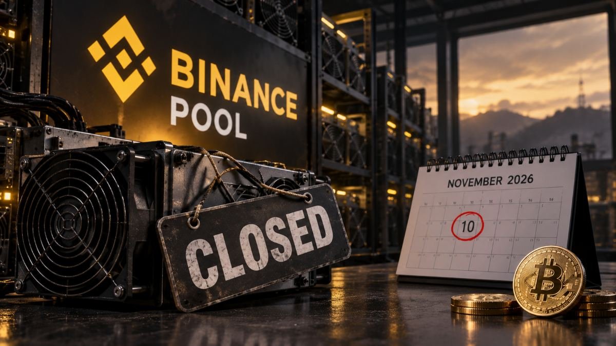 Binance Is Shutting Down Its Bitcoin Mining Pool on 10 November